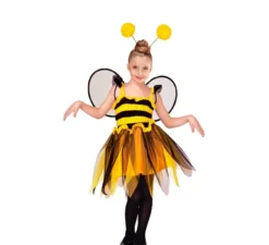 Costume da ape con grandi antenne per bambina