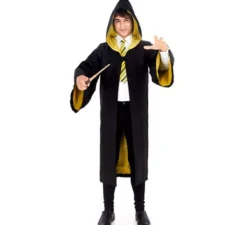 Costume da apprendista mago giallo per uomo