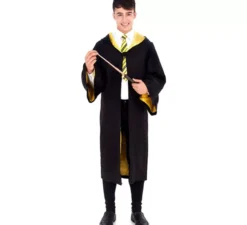 Costume da apprendista mago giallo per uomo