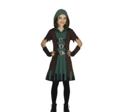 Costume da arciere della foresta oscura per bambina