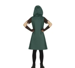Costume da arciere della foresta oscura per bambina
