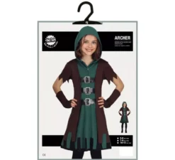 Costume da arciere della foresta oscura per bambina