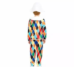 Costume da Arlecchino multicolore per bambini