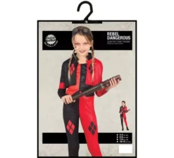 Costume da Arlecchino Pericoloso per bambina