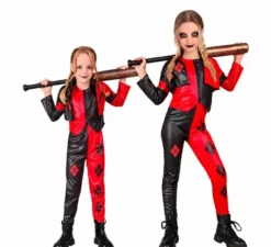 Costume da Arlecchino pericoloso per bambine