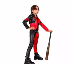 Costume da Arlecchino pericoloso per bambine