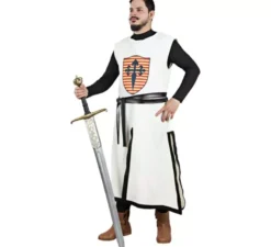 Costume da armaiolo medievale bianco per uomo