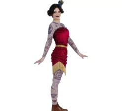 Costume da artista tatuata per donna