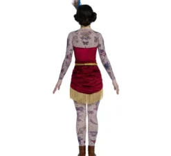 Costume da artista tatuata per donna