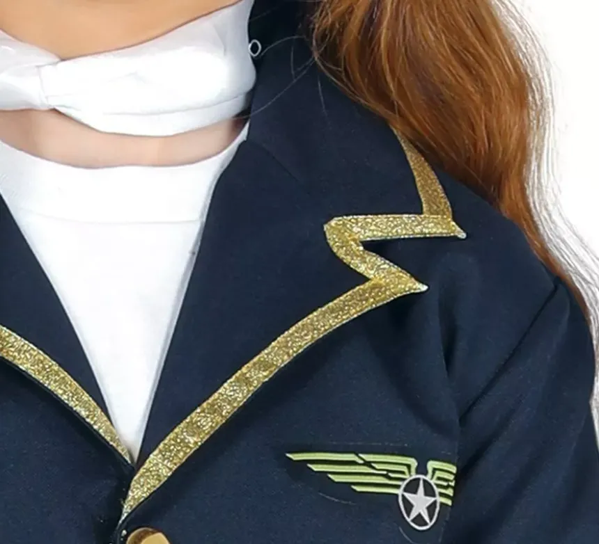 Costume da Assistente di volo per bambina