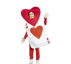 Costume da asso di cuori per bambini
