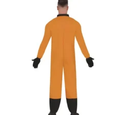 Costume da astronauta arancione per uomo