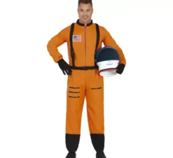 Costume da astronauta arancione per uomo