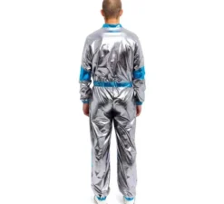 Costume da astronauta argento e blu per adulto