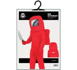 Costume da astronauta da giovane impostore rosso