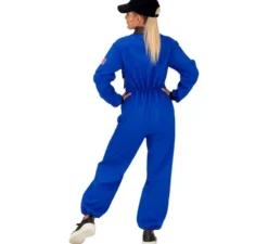 Costume da astronauta dello spazio blu per donna