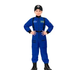 Costume da astronauta spaziale blu per bambino