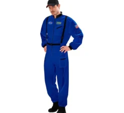 Costume da astronauta spaziale blu per uomo