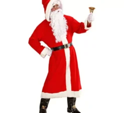 Costume da Babbo Natale classico super deluxe da uomo