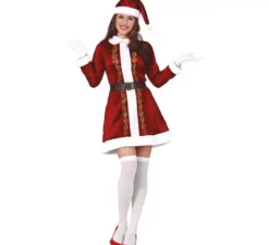 Costume da Babbo Natale con abito corto per donna
