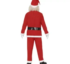 Costume da Babbo Natale con cintura nera da uomo