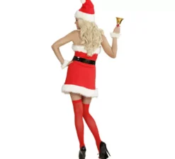 Costume da Babbo Natale in flanella per donna