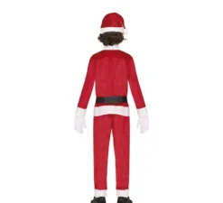 Costume da Babbo Natale rosso e bianco con cappello per bambino