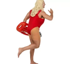 Costume da bagnino brasiliano peloso per uomo