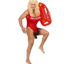 Costume da bagnino brasiliano peloso per uomo
