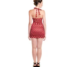 Costume da bagno a pois anni '50 per donna