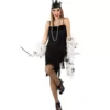 Costume da ballerina Charleston nero da donna