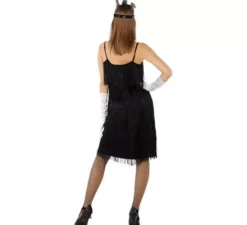 Costume da ballerina Charleston nero da donna
