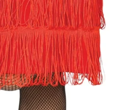 Costume da ballerina di charleston rosso per bambina