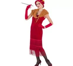 Costume da Ballerina di Charleston rosso per donna