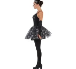 Costume da ballerina scheletro con tiara per donna