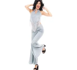 Costume da ballo da discoteca lucido per donna