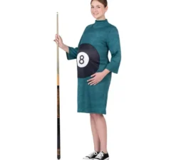 Costume da ballo nero in abito da 8 ball per donne incinte