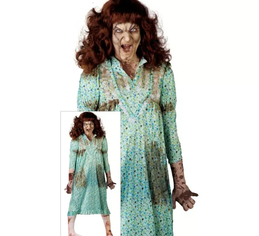Costume da bambina posseduta di halloween per adulti halloween