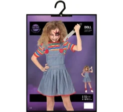 Costume da bambola del male per bambina