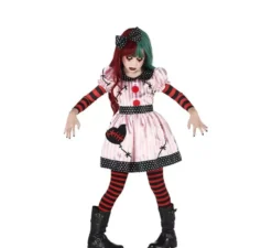 Costume da bambola di pezza sinistra per ragazza