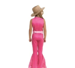 Costume da bambola famosa da cowgirl fucsia per ragazza
