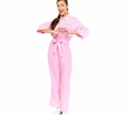 Costume da bambola rosa famosa per donna