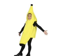 Costume da banana gigante gialla per bambini