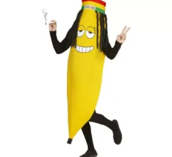 Costume da banana Rastafari per adulto