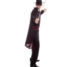 Costume da Bandit Z nero con mantello per uomo