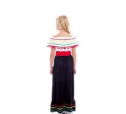 Costume da bellezza messicana con gonna per bambina