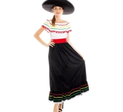 Costume da bellezza messicana con gonna per donna