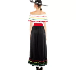 Costume da bellezza messicana con gonna per donna