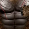 Costume da Big Kong nero con maschera gonfiabile per adulti