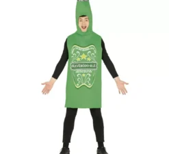 Costume da bottiglia di birra verde per adulto